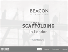 Tablet Screenshot of beaconscaffolding.com